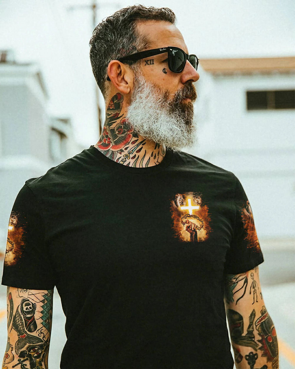 Faith Over Fear Men's All Over Print Shirt   - Tltr2102253