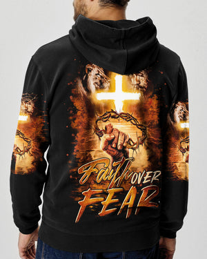 Faith Over Fear Men's All Over Print Shirt   - Tltr2102253