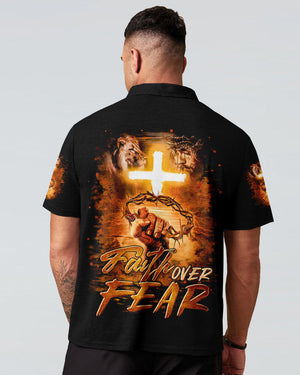 Faith Over Fear Men's All Over Print Shirt   - Tltr2102253