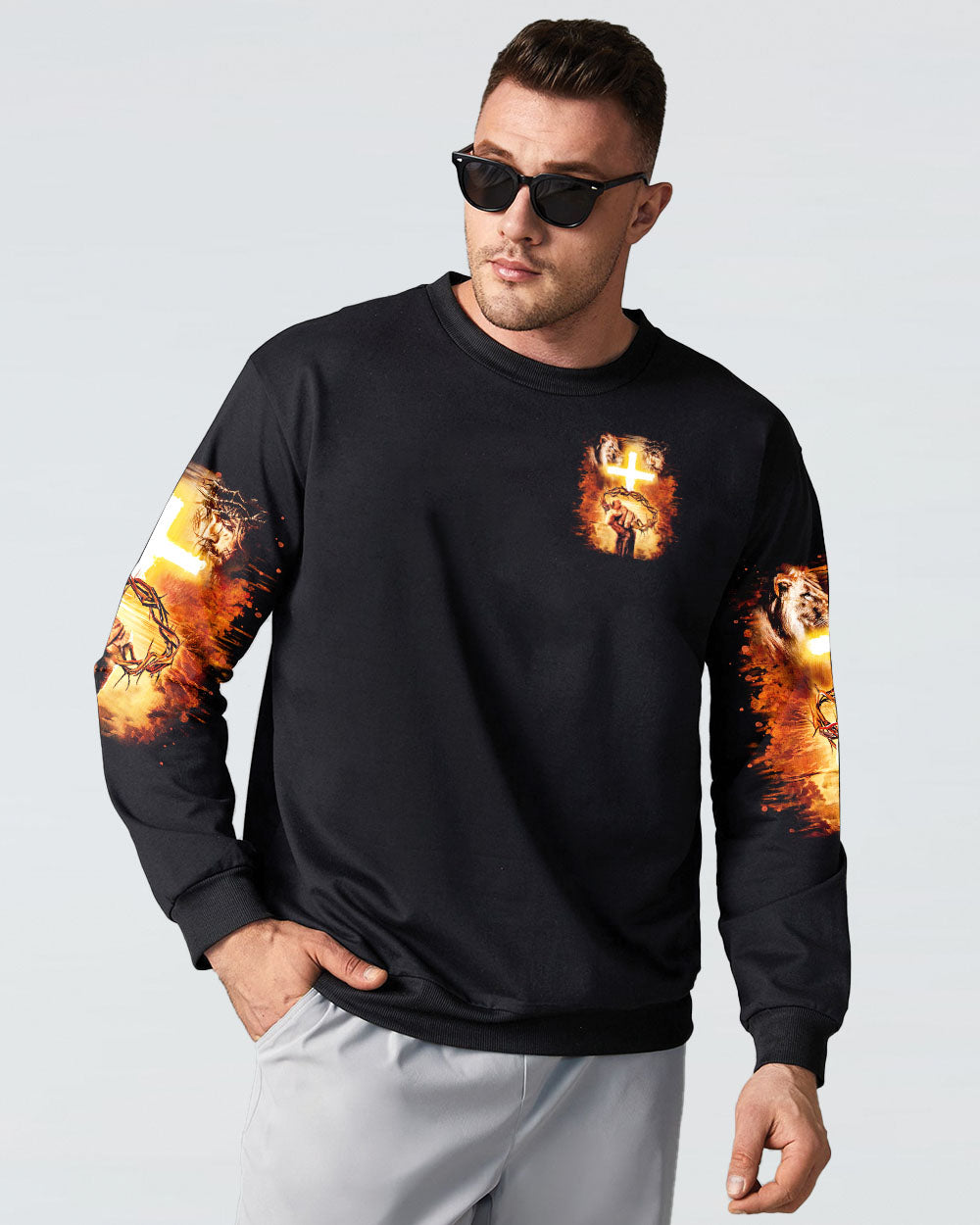 Faith Over Fear Men's All Over Print Shirt   - Tltr2102253
