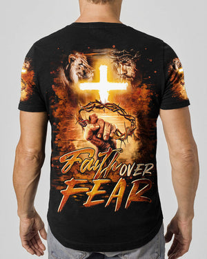 Faith Over Fear Men's All Over Print Shirt   - Tltr2102253