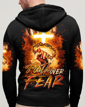 Faith Over Fear Men's All Over Print Shirt   - Tltr2102253
