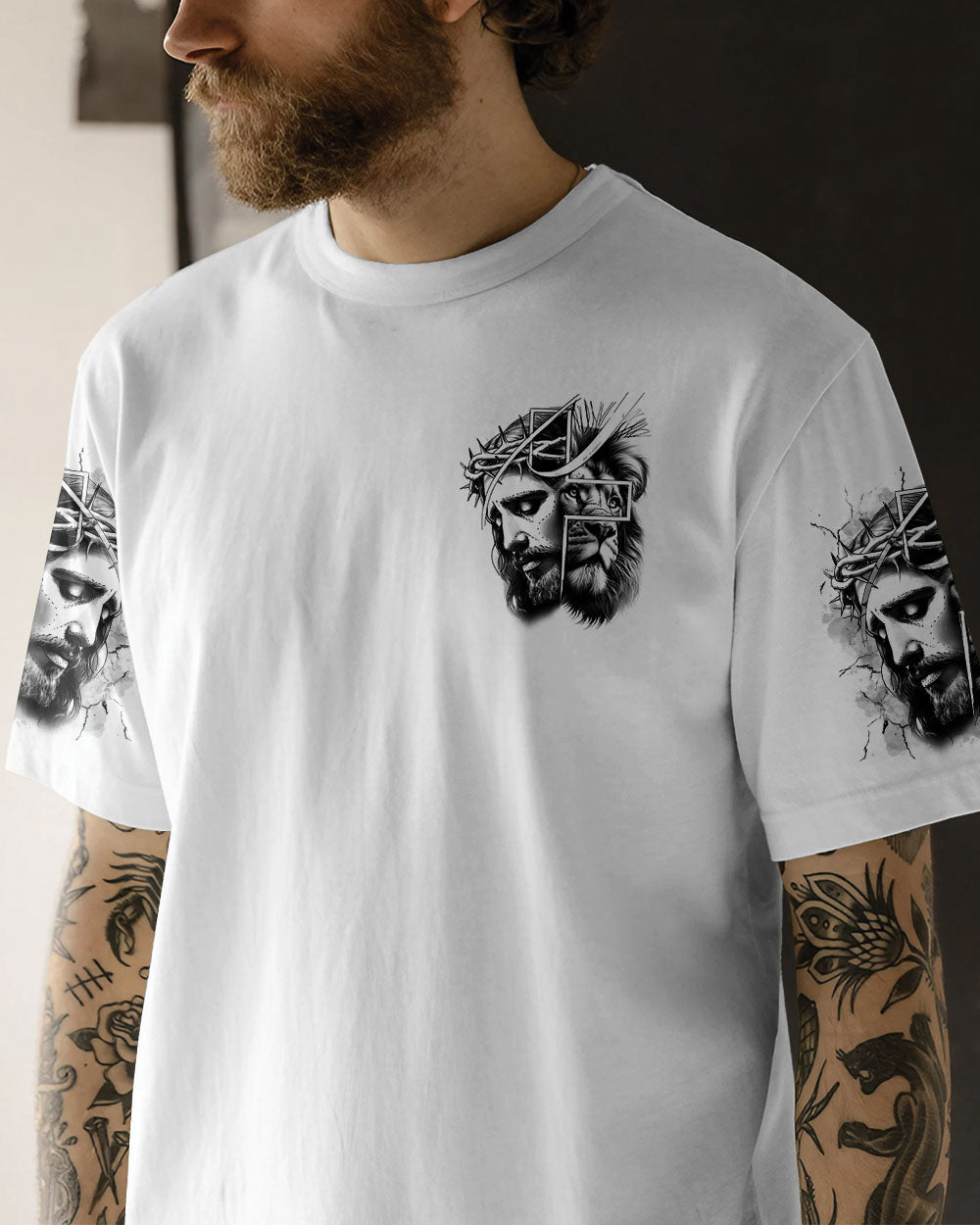 He Died For Me Lion Men's All Over Print Shirt  - Tltr2205255