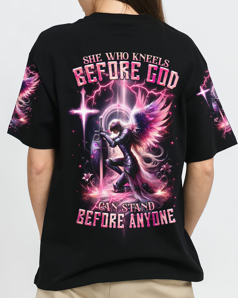 She Who Kneels Before God Women's All Over Print Shirt - Tltr2211233