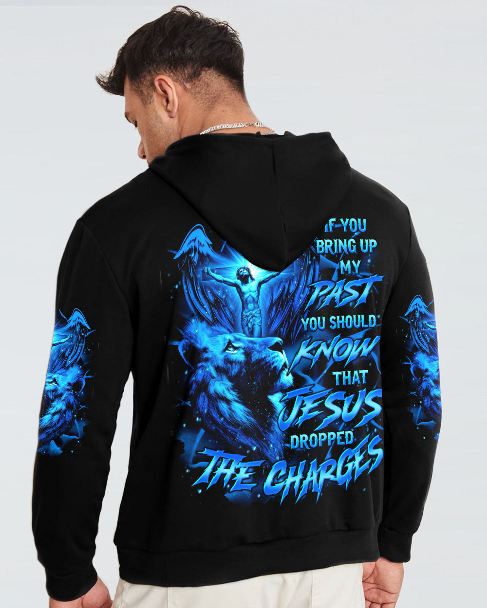 Jesus Dropped The Charges Lion Men's All Over Print Shirt  - Tltr2608251
