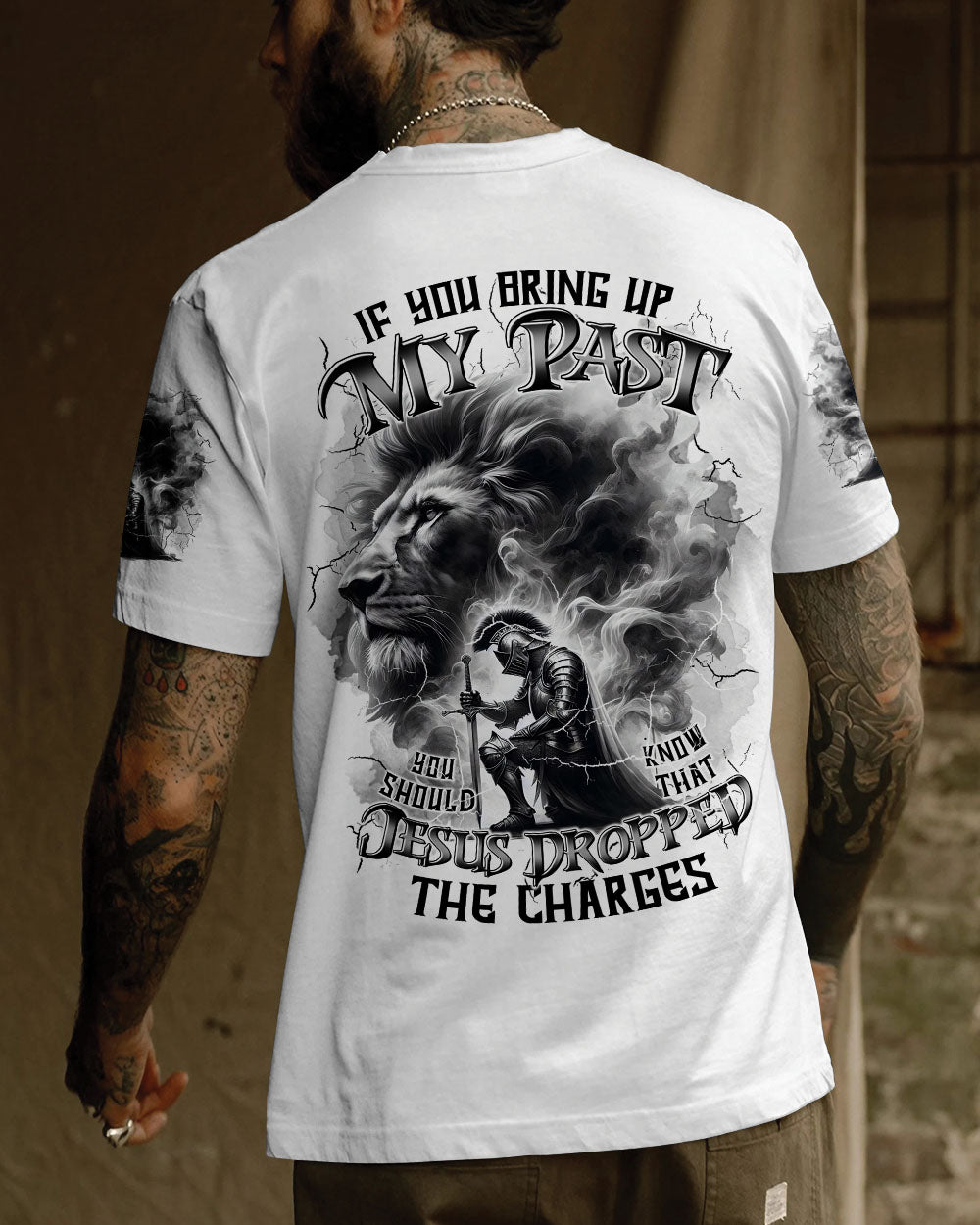 Jesus Dropped The Charges Lion Men's All Over Print Shirt -  Tltr2811243