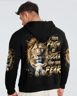 Let Your Faith Be Bigger Than Your Fear Lion Men's All Over Print Shirt - Tltr2908253