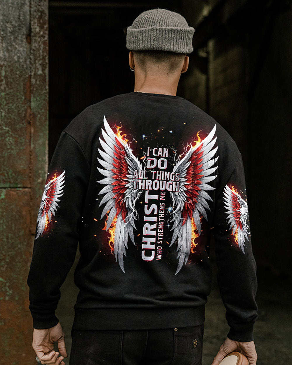 I Can Do All Things Cross Wings Men's All Over Print Shirt - Tltw0402255