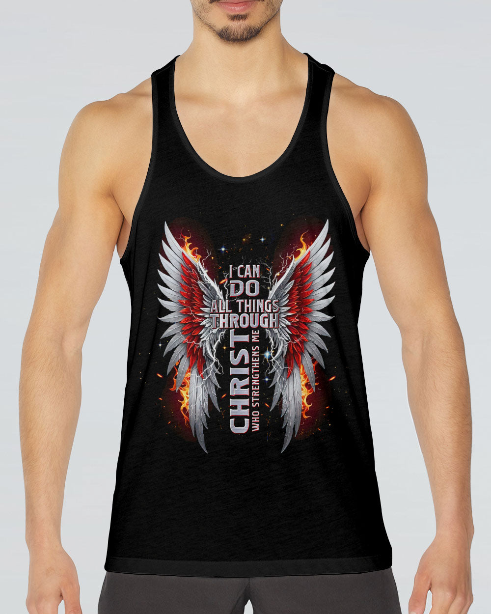 I Can Do All Things Cross Wings Men's All Over Print Shirt - Tltw0402255