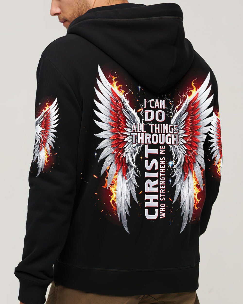 I Can Do All Things Cross Wings Men's All Over Print Shirt - Tltw0402255