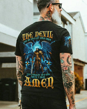 The Devil Saw Me With My Head Down Warrior Men's All Over Print Shirt - Tltw0405245