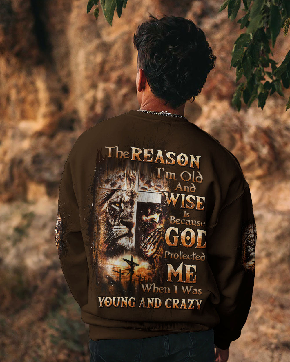 The Reason I’m Old And Wise Lion Men's All Over Print Shirt - Tltw0412251