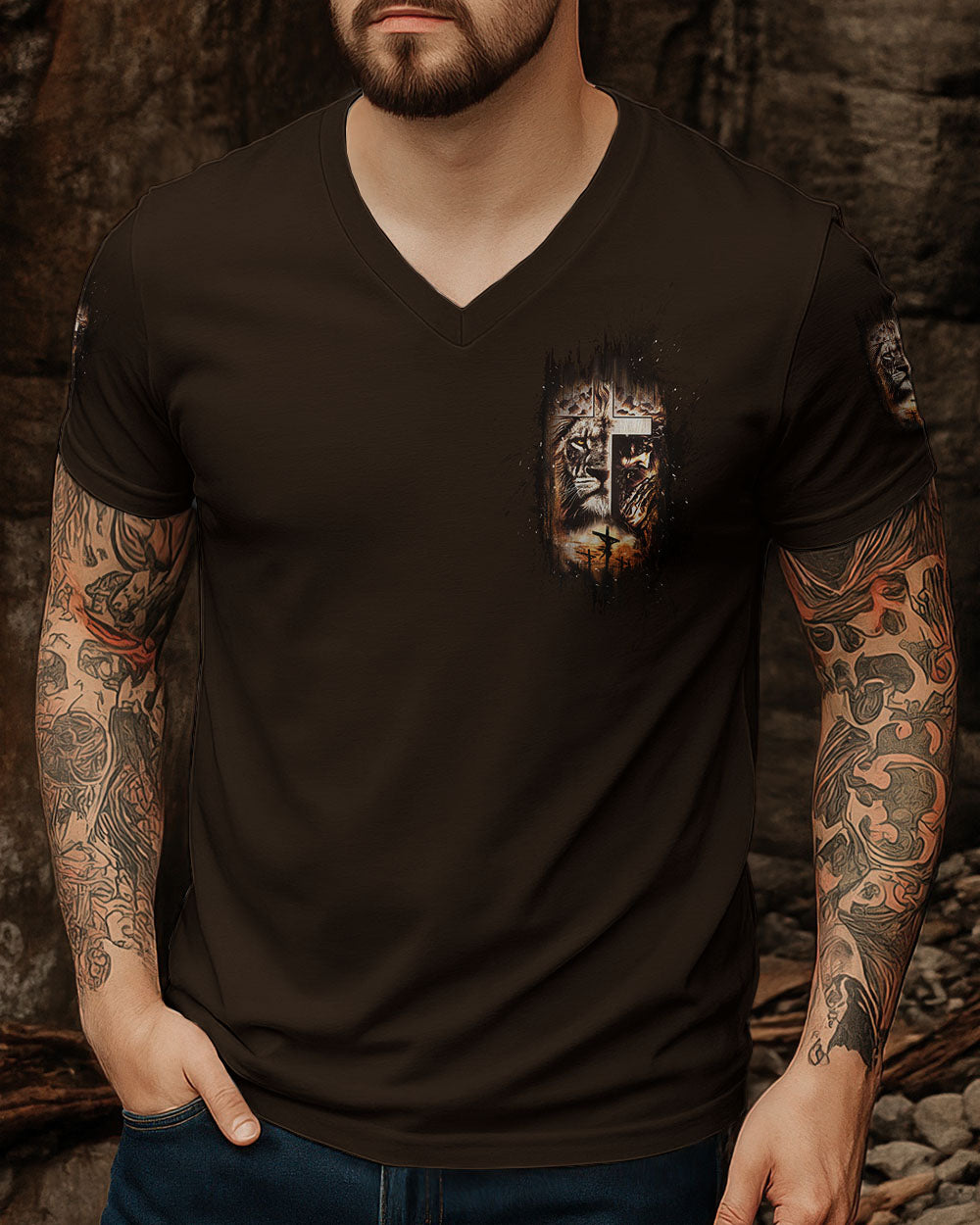 The Reason I’m Old And Wise Lion Men's All Over Print Shirt - Tltw0412251