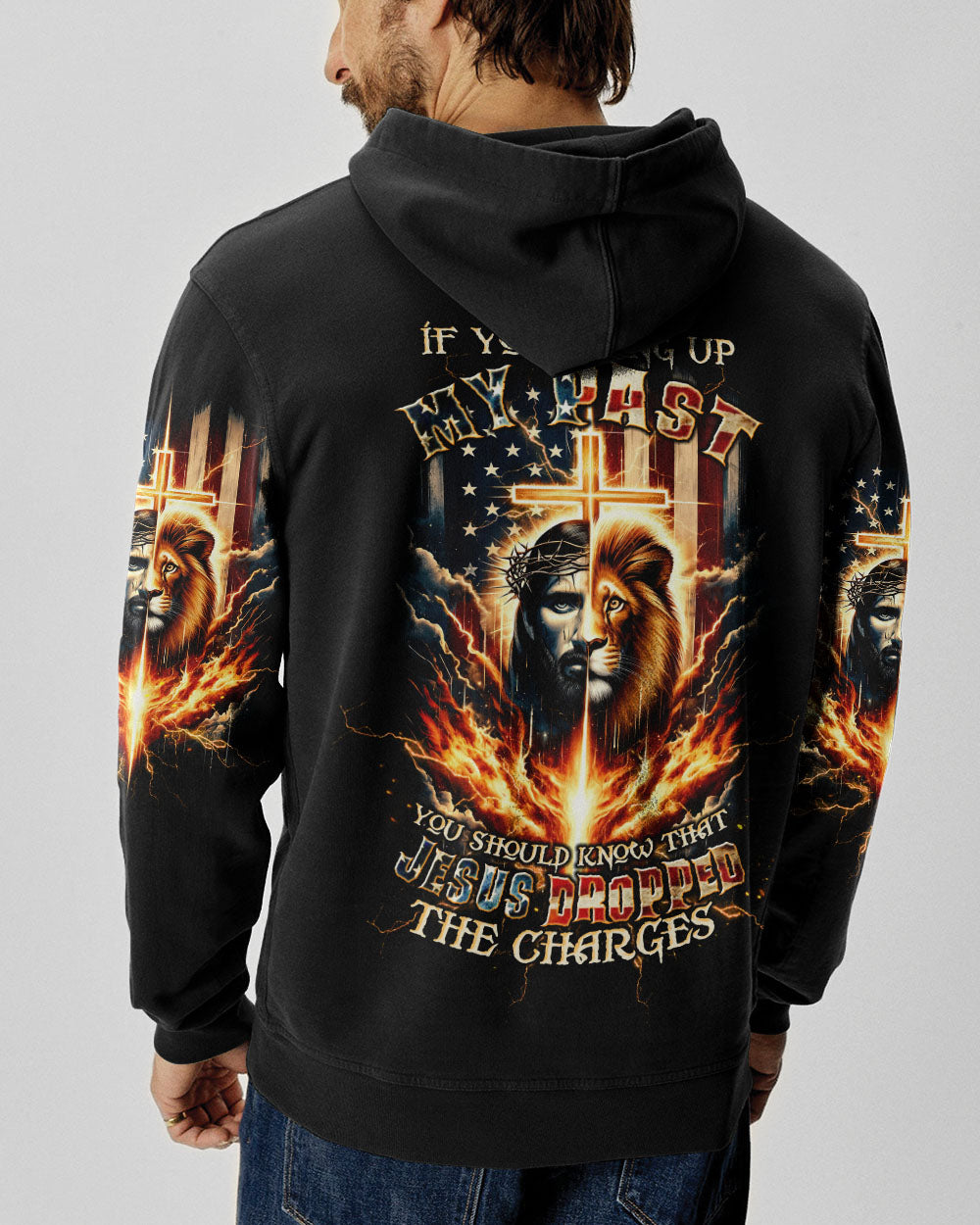 Jesus Dropped The Charges Lion Men's All Over Print Shirt - Tltw0508243