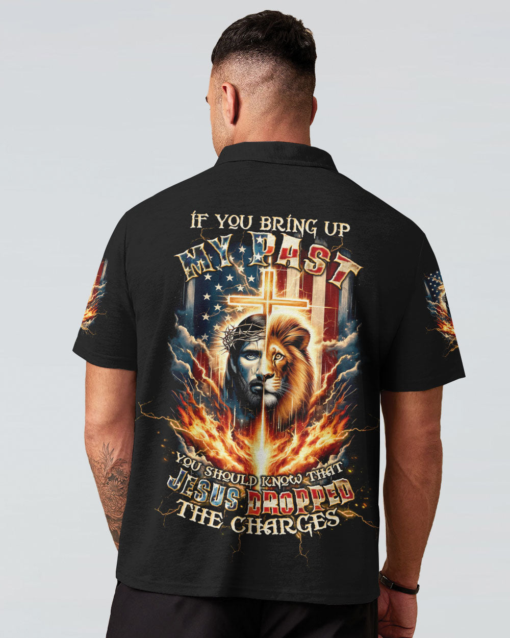 Jesus Dropped The Charges Lion Men's All Over Print Shirt - Tltw0508243