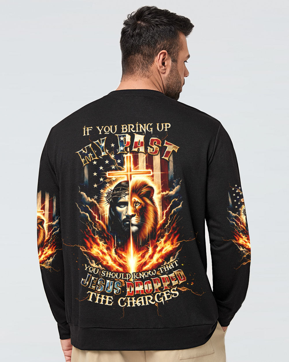 Jesus Dropped The Charges Lion Men's All Over Print Shirt - Tltw0508243
