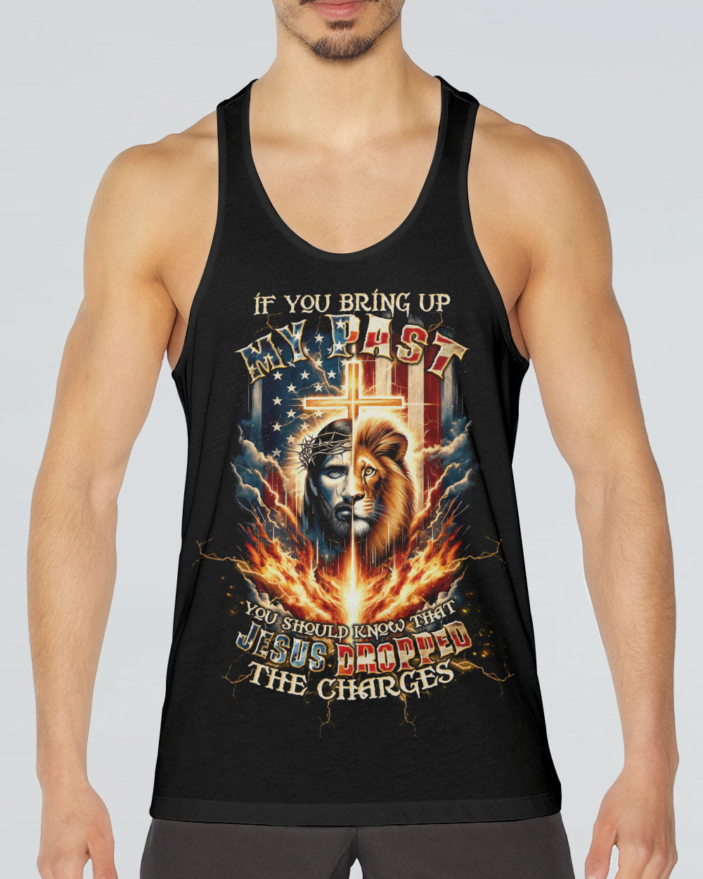 Jesus Dropped The Charges Lion Men's All Over Print Shirt - Tltw0508243