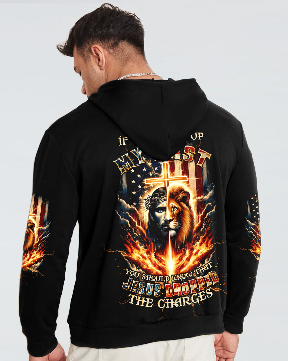 Jesus Dropped The Charges Lion Men's All Over Print Shirt - Tltw0508243