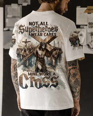 Not All Superheroes Wear Capes Mine Wore A Cross Men's All Over Print Shirt  - Tltw0511244