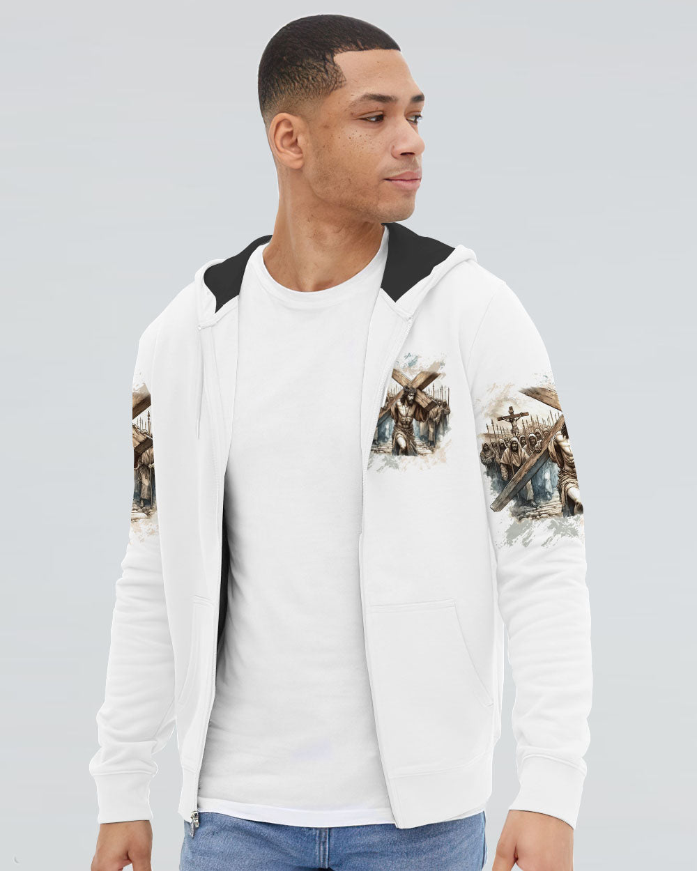 Not All Superheroes Wear Capes Mine Wore A Cross Men's All Over Print Shirt  - Tltw0511244