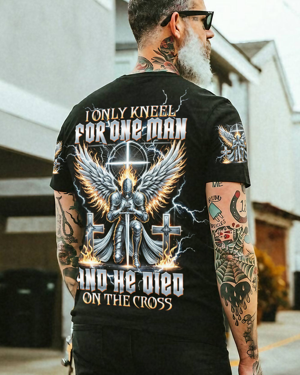 I Only Kneel For One Man Warrior Men's All Over Print Shirt - Tltw0512243