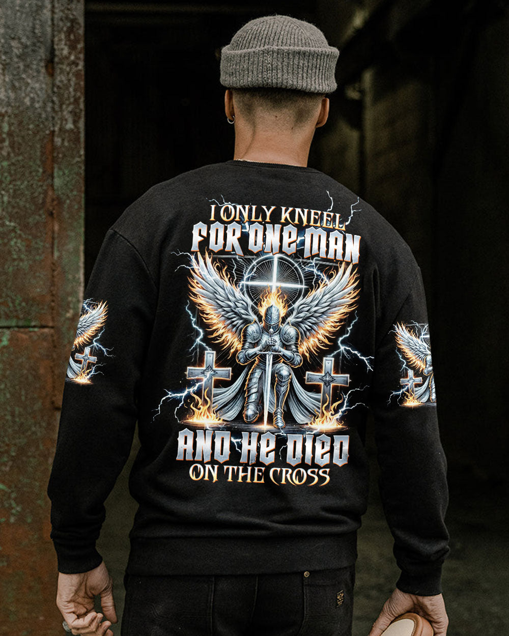 I Only Kneel For One Man Warrior Men's All Over Print Shirt - Tltw0512243
