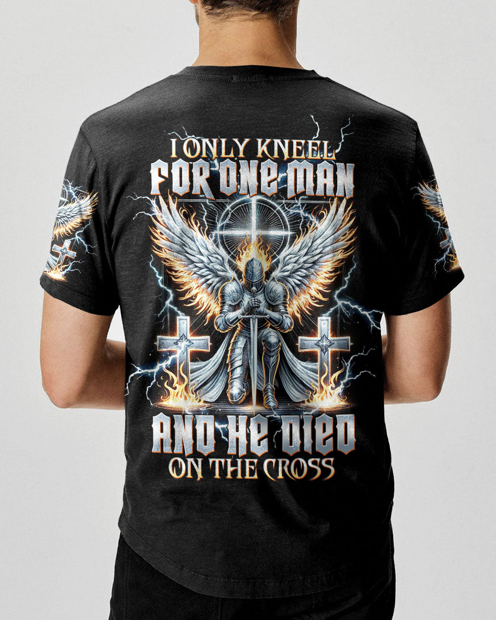 I Only Kneel For One Man Warrior Men's All Over Print Shirt - Tltw0512243