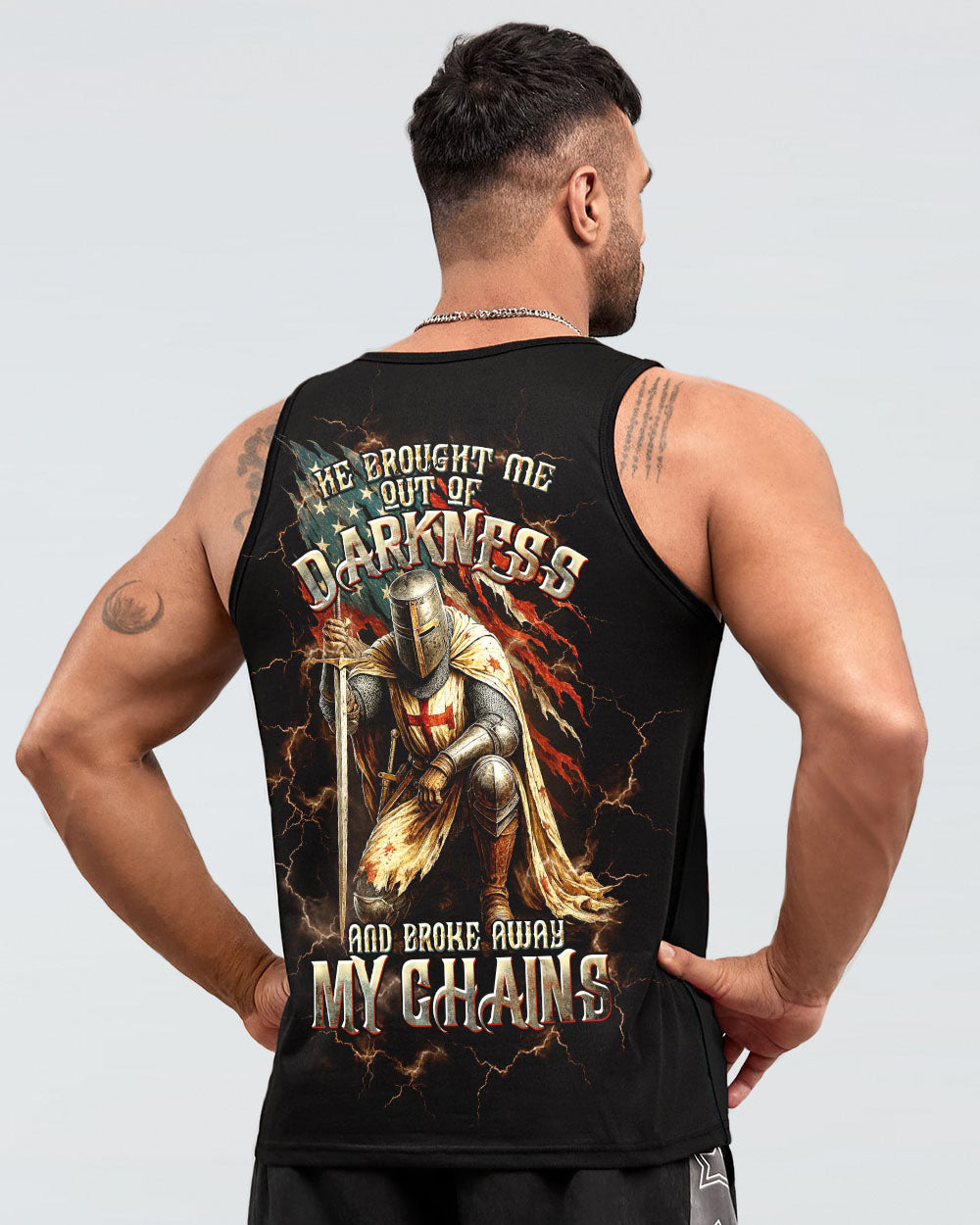 He Brought Me Out Of Darkness Warrior Men's All Over Print Shirt - Tltw0809255