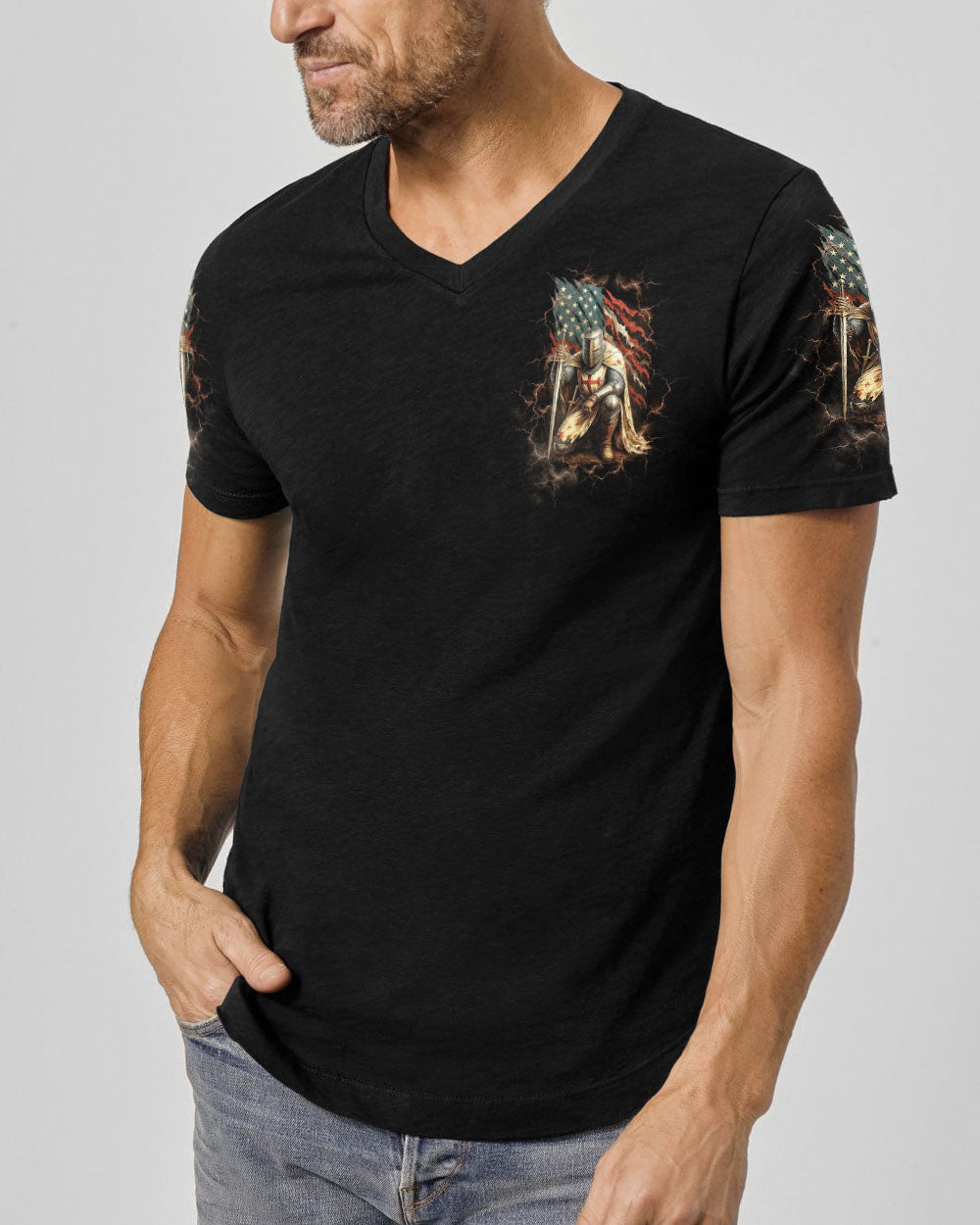 He Brought Me Out Of Darkness Warrior Men's All Over Print Shirt - Tltw0809255