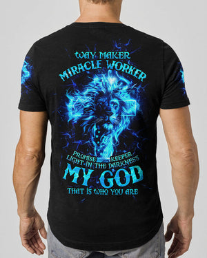 Way Maker Miracle Worker Cross Lion Men's All Over Print Shirt - Tltw1304245