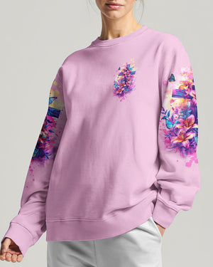 Faith Over Fear Cross Lilies Women's All Over Print Shirt - Tltw1503245