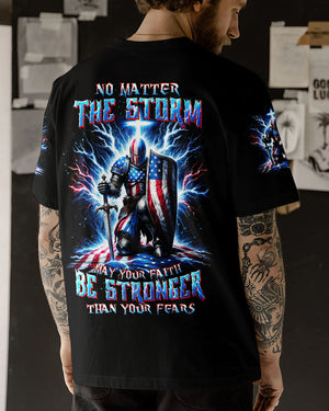 No Matter The Storm Warrior Men's All Over Print Shirt - Tltw1512233