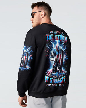No Matter The Storm Warrior Men's All Over Print Shirt - Tltw1512233