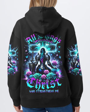 I Can Do All Things Through Christ Warrior Women's All Over Print Shirt - Tltw1612233