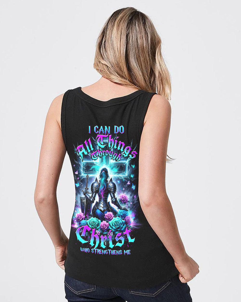 I Can Do All Things Through Christ Warrior Women's All Over Print Shirt - Tltw1612233