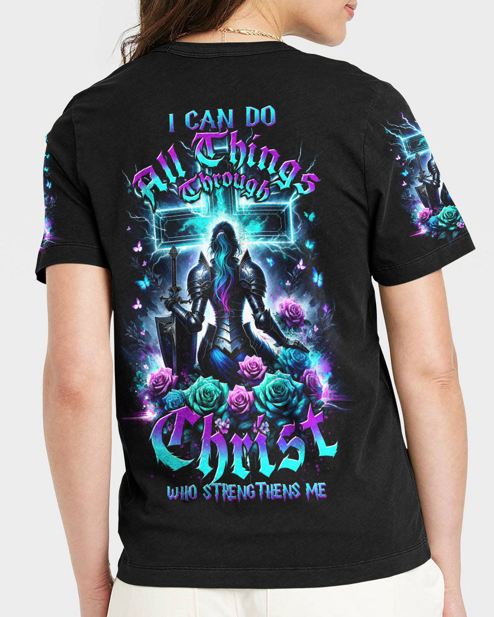 I Can Do All Things Through Christ Warrior Women's All Over Print Shirt - Tltw1612233