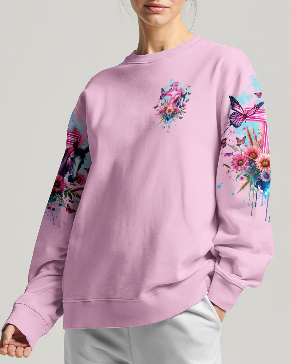 Runs On Jesus And Horses Women's All Over Print - Tltw1812233