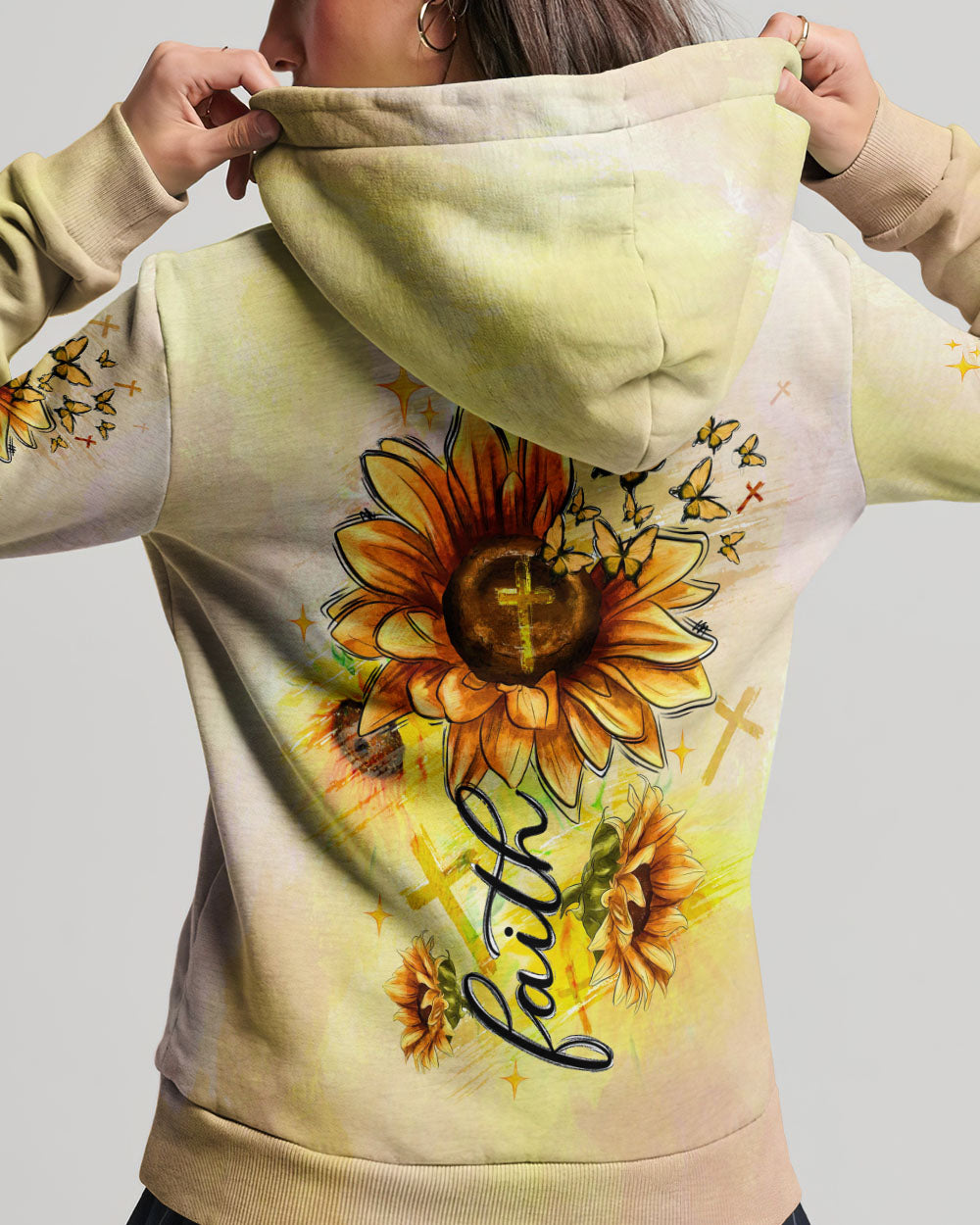 Faith Sunflowers Women's All Over Print Shirt - Tltw1906243