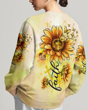 Faith Sunflowers Women's All Over Print Shirt - Tltw1906243