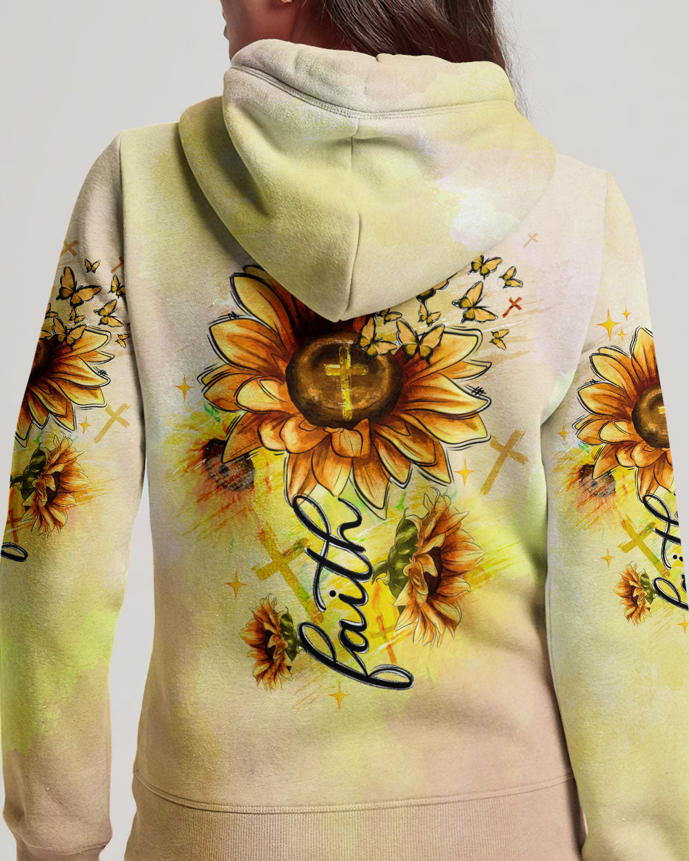 Faith Sunflowers Women's All Over Print Shirt - Tltw1906243