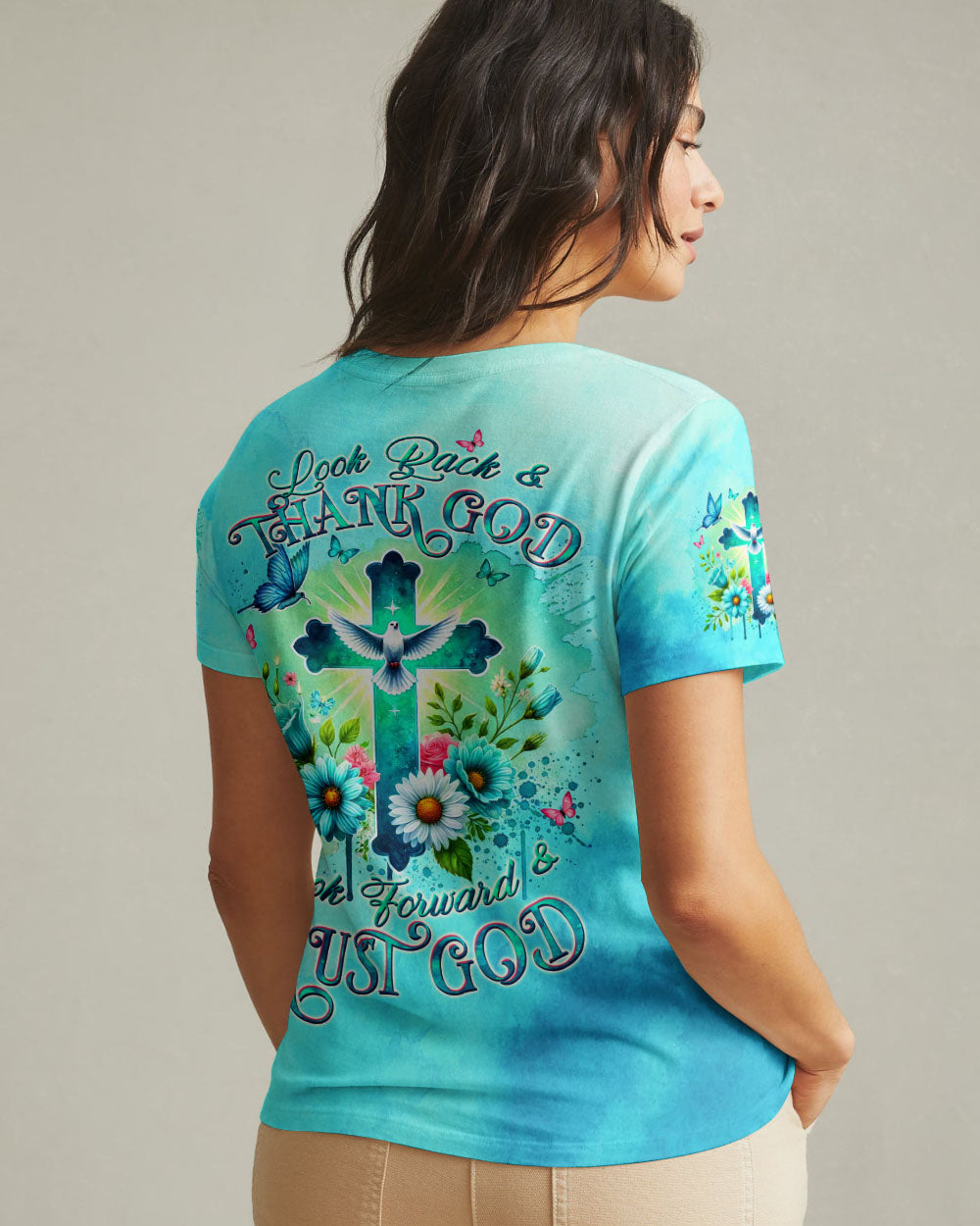 Look Back And Thank God Women's All Over Print Shirt - Tltw2207243