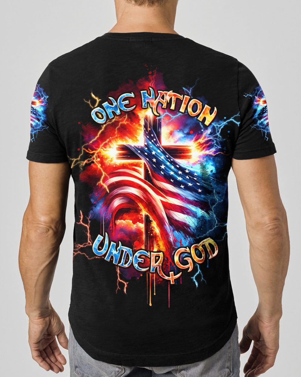 One Nation Under God Men's All Over Print Shirt - Tltw2612244
