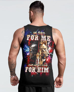 He Died For Me Lion Warrior Men's All Over Print Shirt  - Tltw2702252