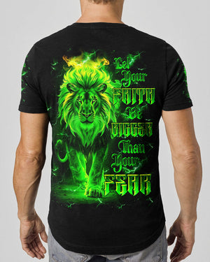 Let Your Faith Be Bigger Than Your Fear Lion Men's All Over Print Shirt - Tltw2808253