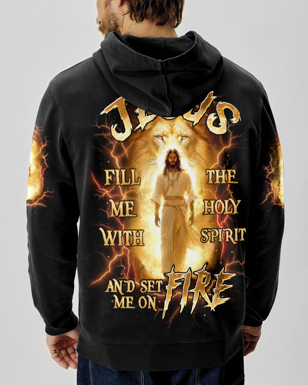 Jesus Fill Me With The Holy Spirit Lion Men's All Over Print Shirt - Tltw2909252