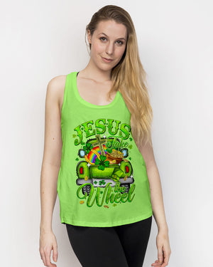 Jesus Take The Wheel Patrick's Day Women's All Over Print Shirt - Ty0301242