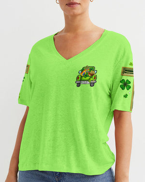 Jesus Take The Wheel Patrick's Day Women's All Over Print Shirt - Ty0301242