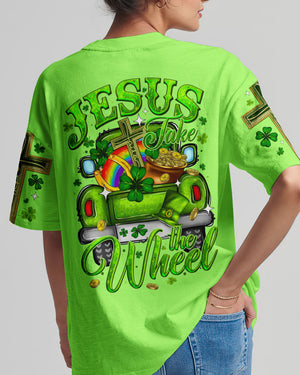 Jesus Take The Wheel Patrick's Day Women's All Over Print Shirt - Ty0301242
