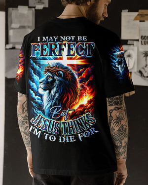 I May Not Be Perfect Lion Men's All Over Print Shirt - Ty1801241