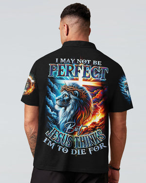 I May Not Be Perfect Lion Men's All Over Print Shirt - Ty1801241